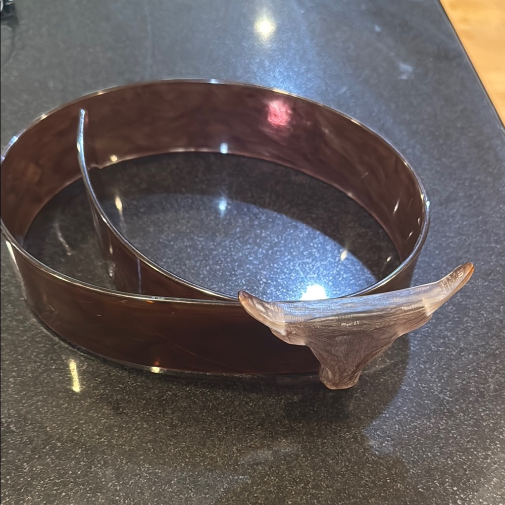 Brown Horn plastic bendable Belt
